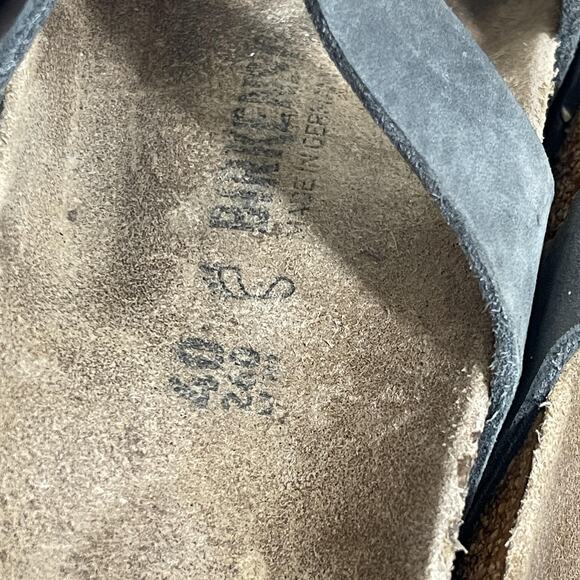 Birkenstock Mayari Sandals Womens Size 9 40 Leather Cork Slip On Comfort Shoes - Picture 9 of 12